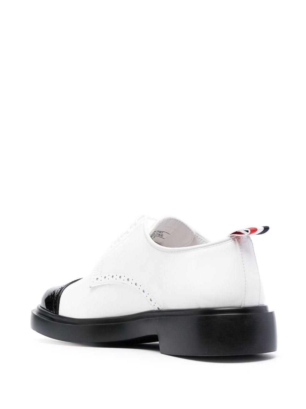 CAP TOE DERBY W/ LIGHTWEIGHT RUBBER SOLE IN SOFT PATENT LEATHER - 3