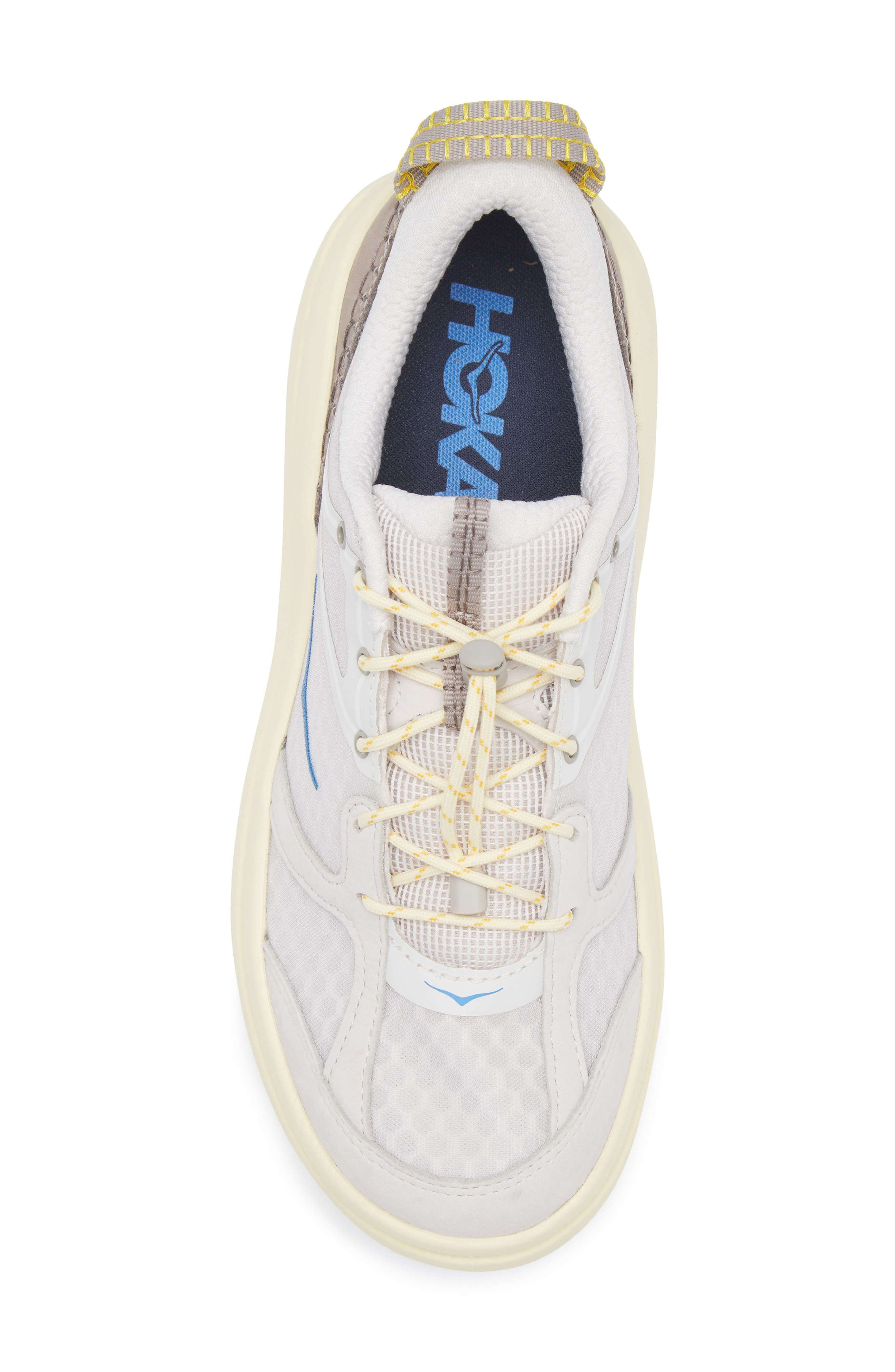 HOKA Bondi B3LS Sneaker in Grout /Vintage Yellow at Nordstrom - 5