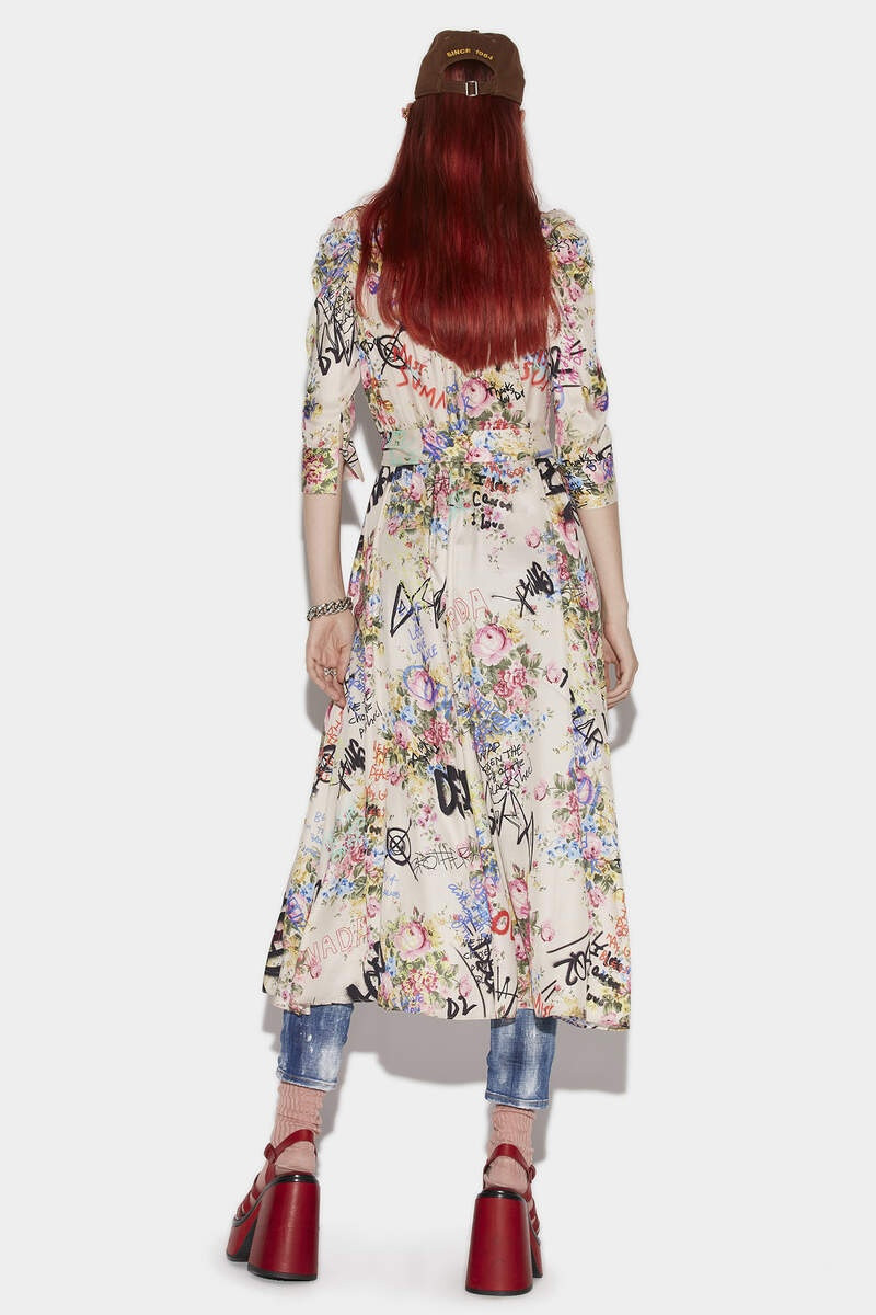 DSQUARED2 SCARF LONGUETTE DRESS outlook