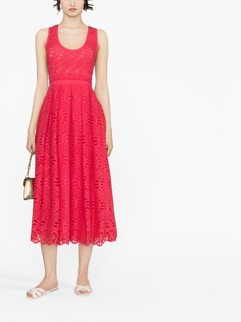 GIAMBATTISTA VALLI open-knit midi dress outlook