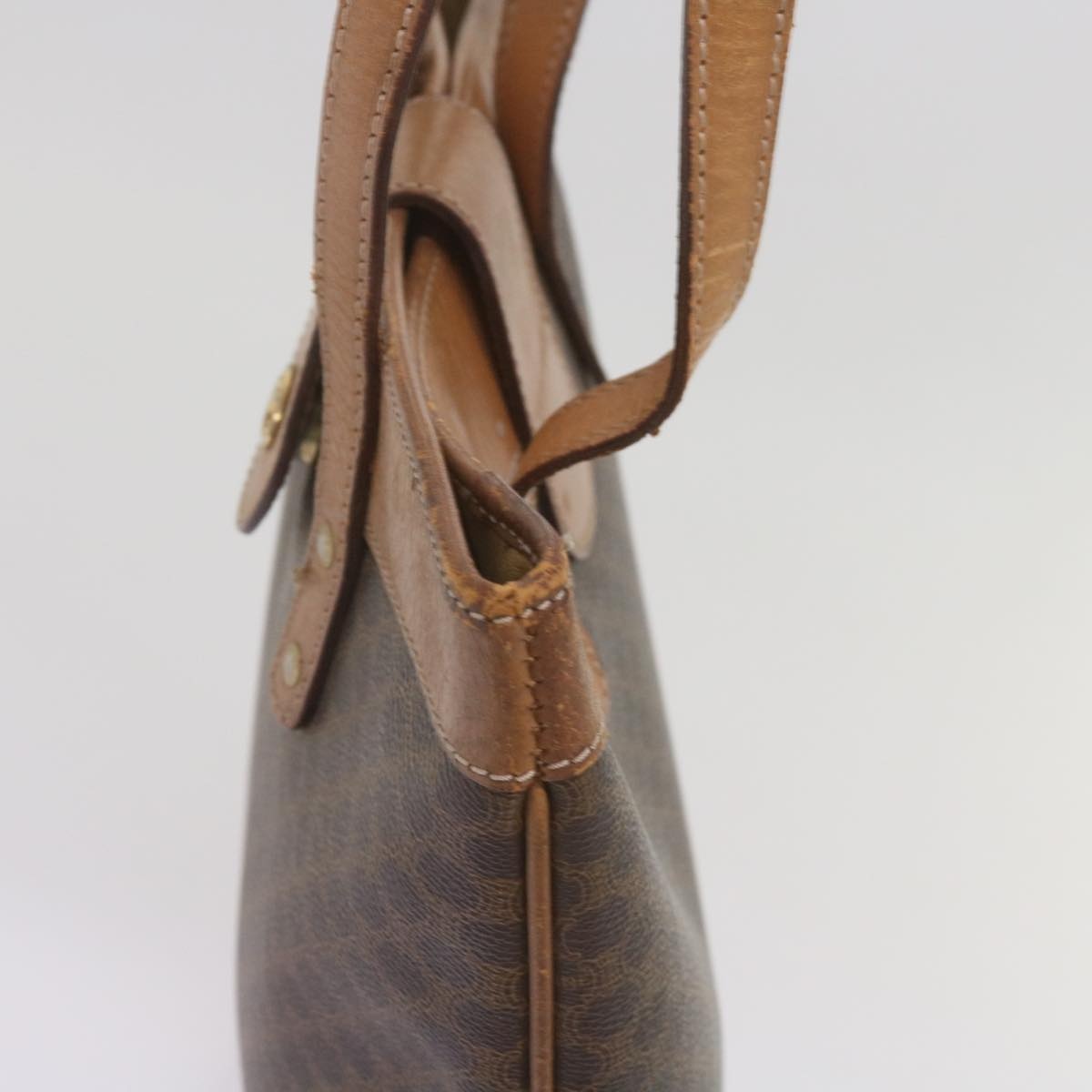 CELINE Macadam Canvas Tote Bag Pvc Brown - 5