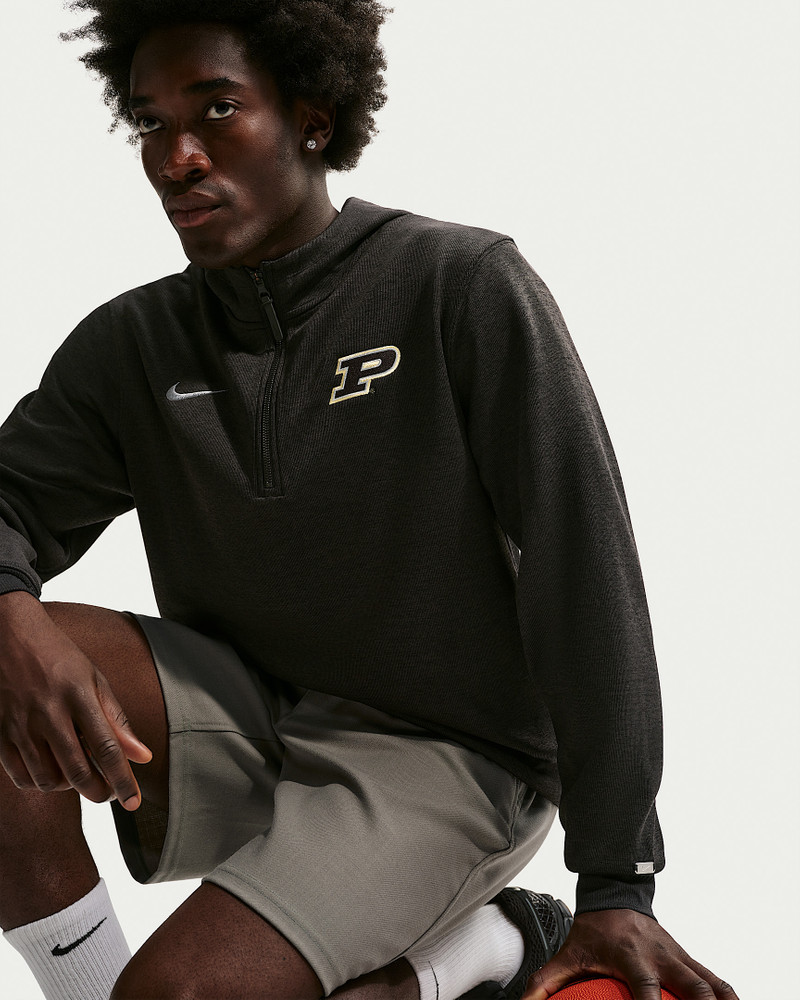 Purdue Boilermakers Nike NCAA Men's Basketball Coaches' Pullover Hoodie 3