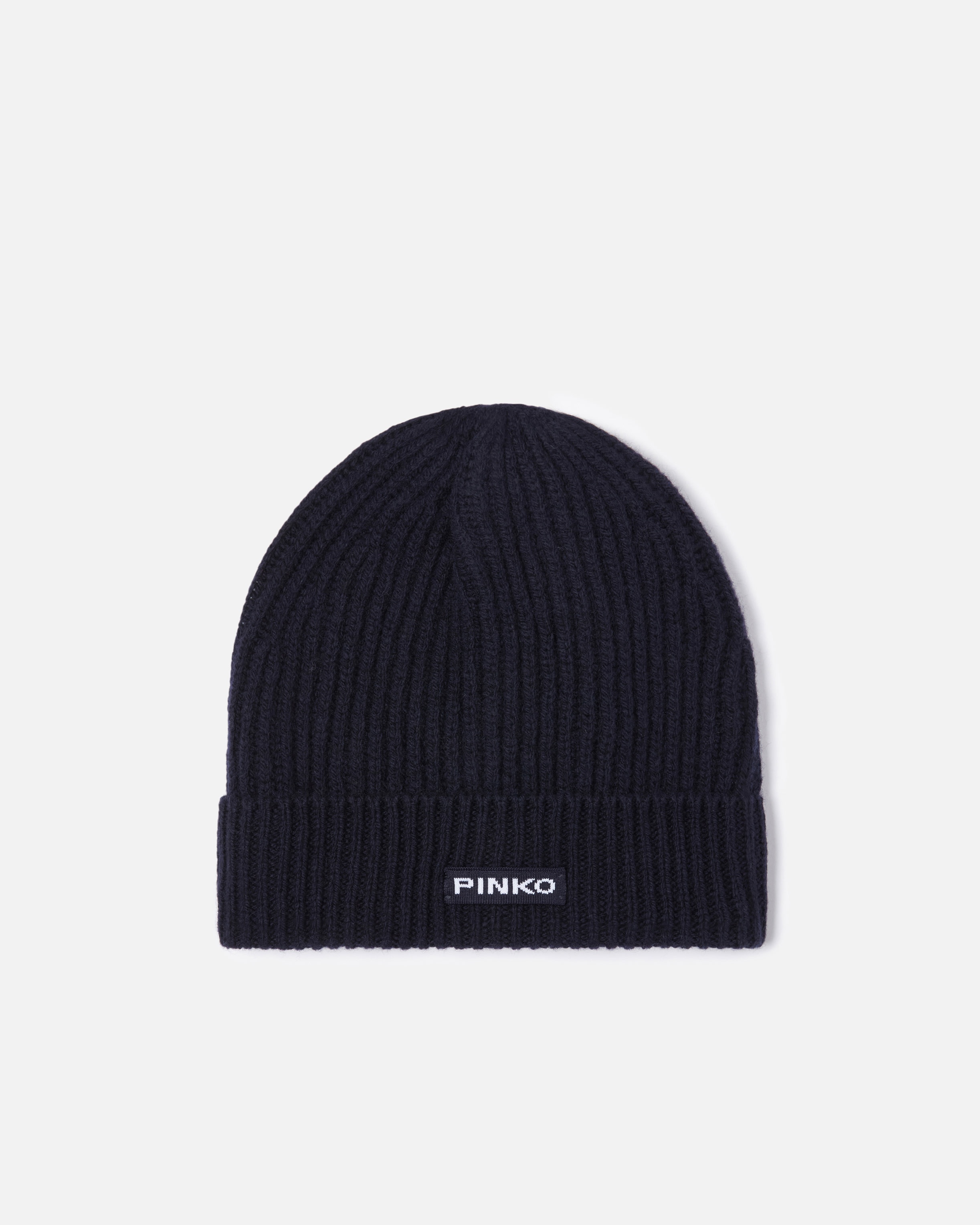 RIBBED WOOL HAT WITH LOGO - 1