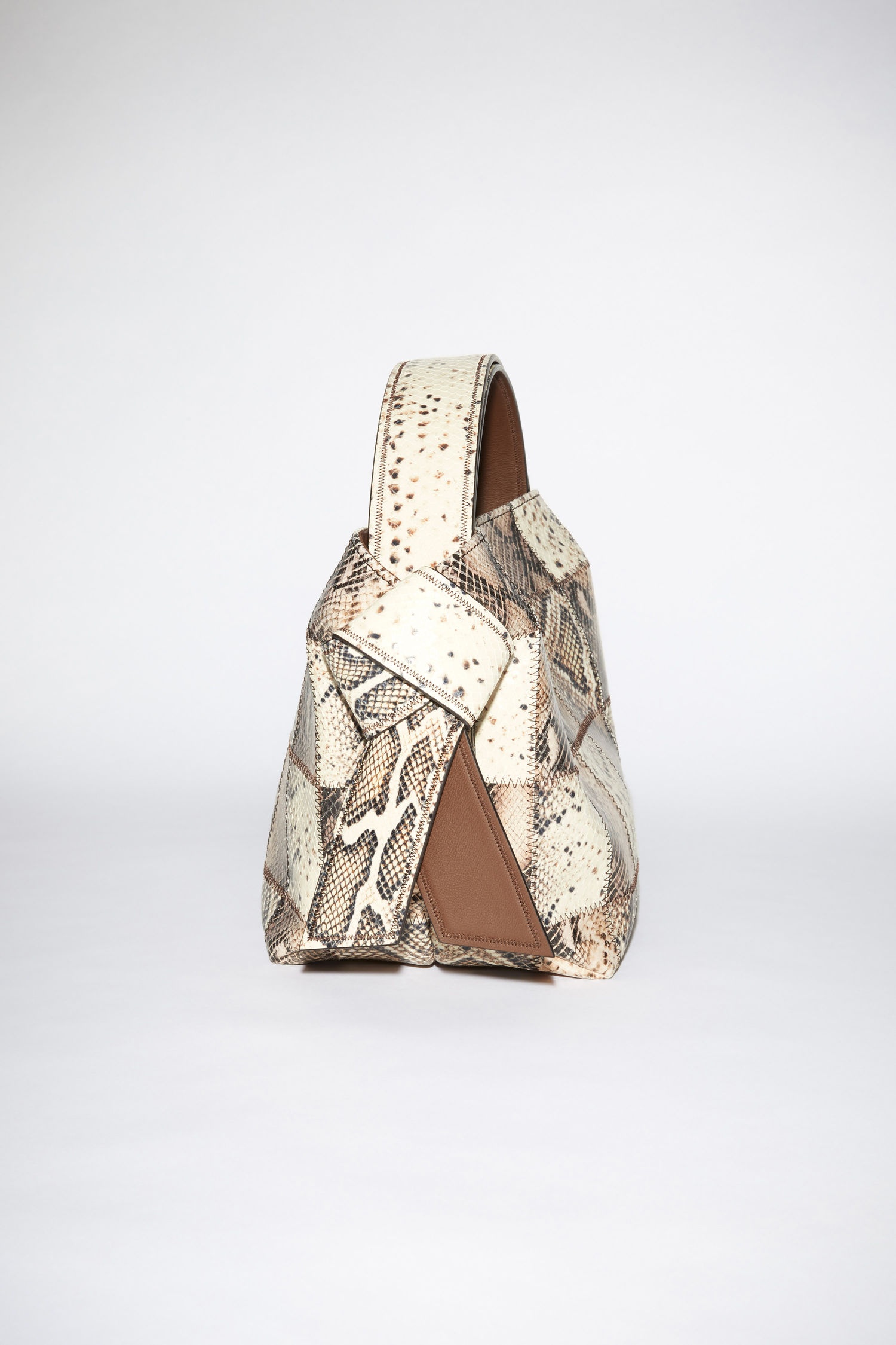 Mini shoulder bag - Beige/black - 2