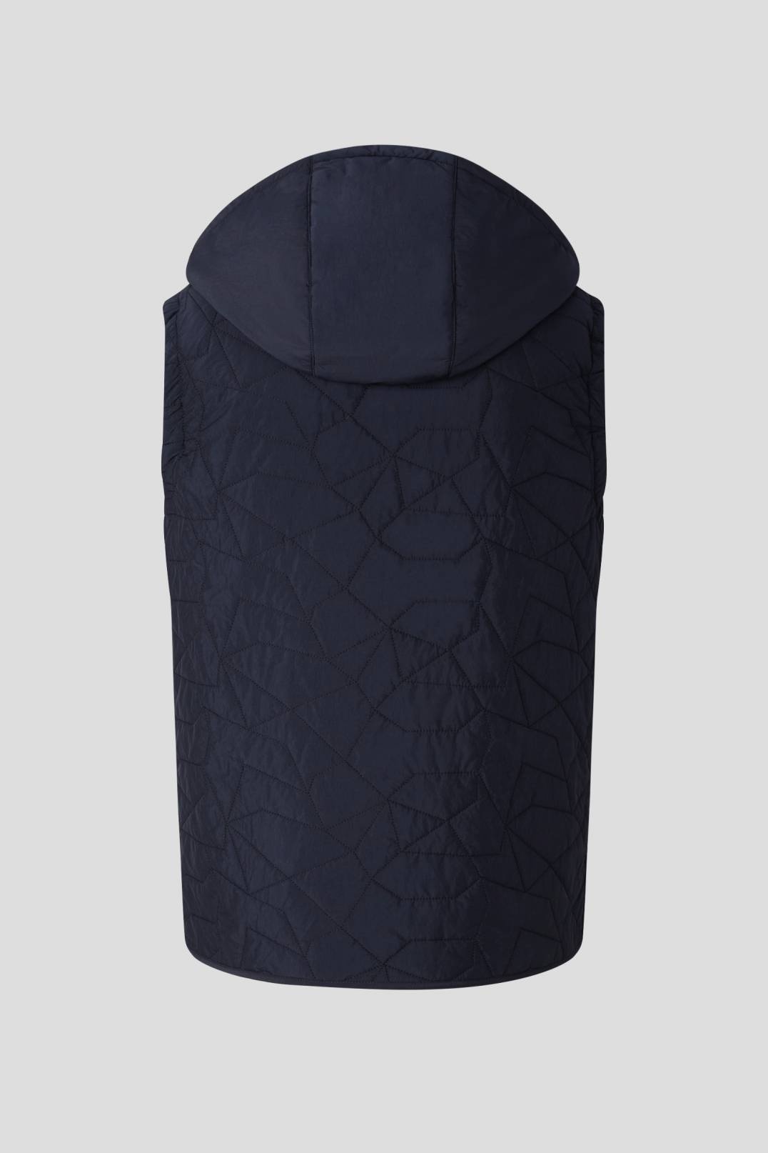 SIMON QUILTED WAISTCOAT IN NAVY BLUE - 3