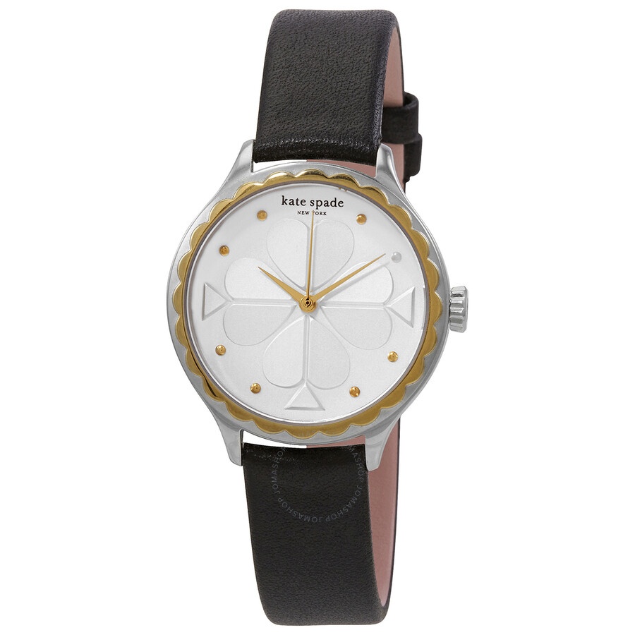 Kate Spade Grey Rosebank Scalloped Detailed Watch Kate Spade KSW1538 Rosebank Scallop Grey Dial Taupe Leather  main image 4