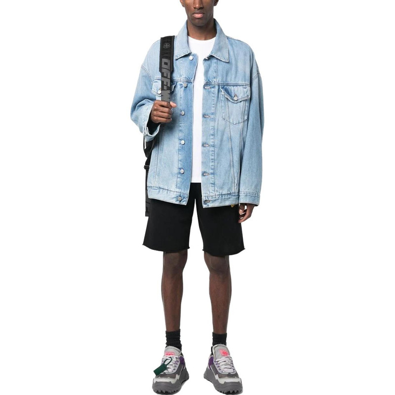 Off-White Off-White Brush Arrow Bermuda Shorts 'Black' OMCI006S23FLE0021084 outlook
