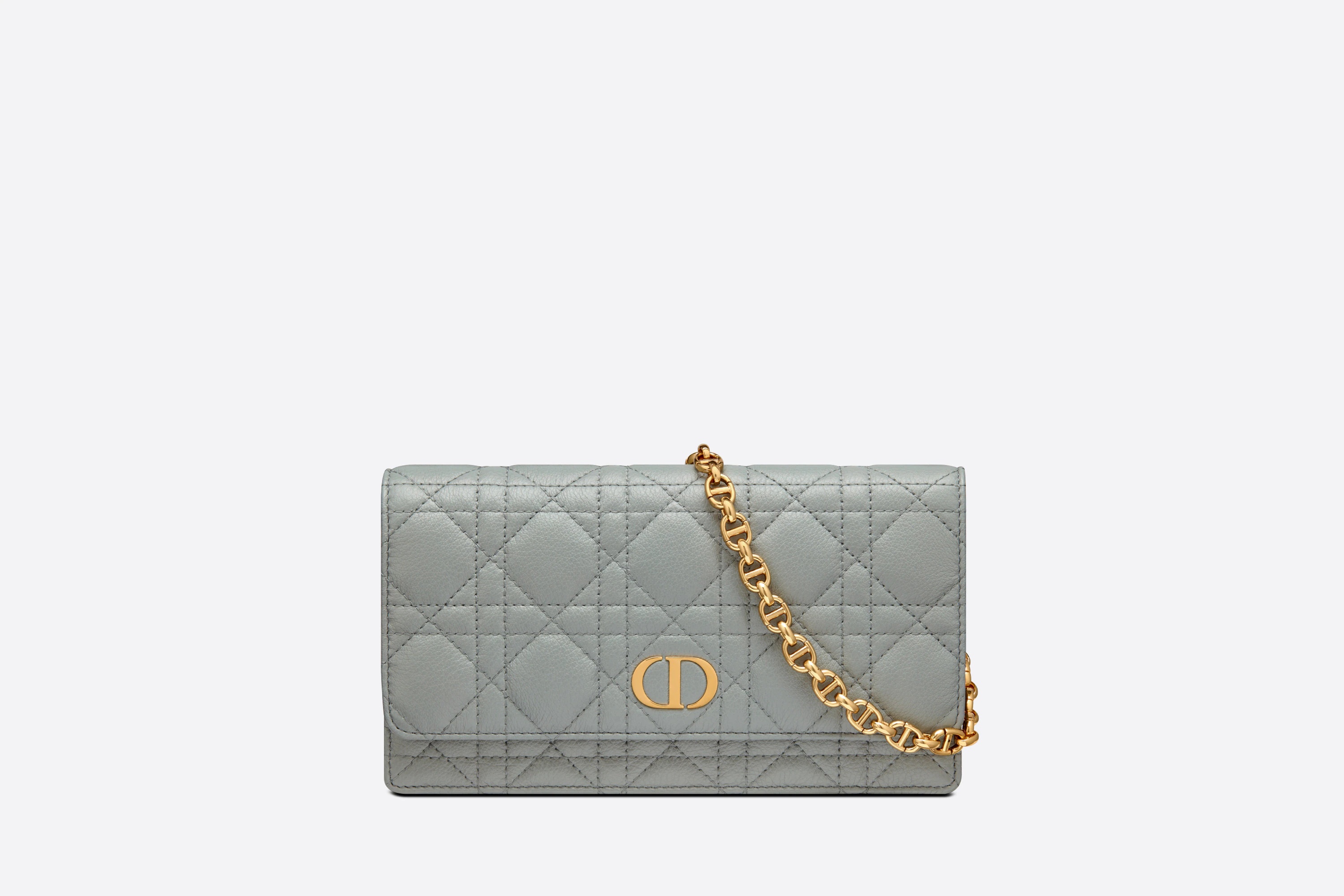 Dior Caro Belt Pouch with Chain - 1