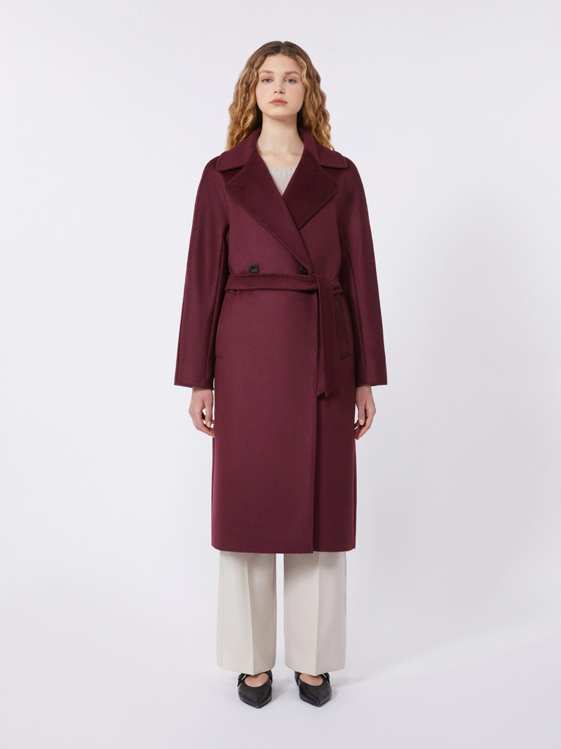 RESINA Wool robe coat - BORDEAUX 3