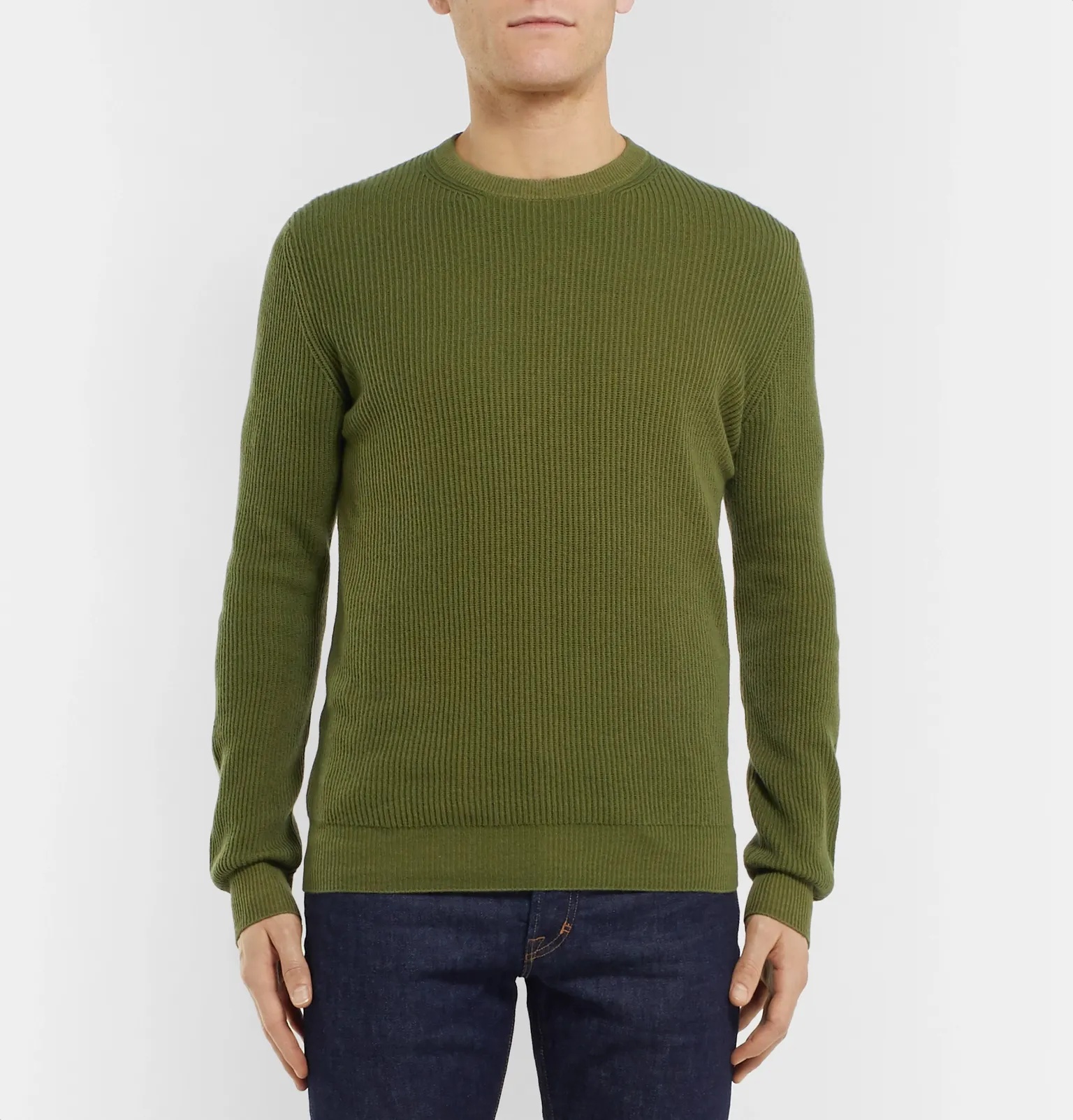 Ribbed Cashmere Sweater - 22