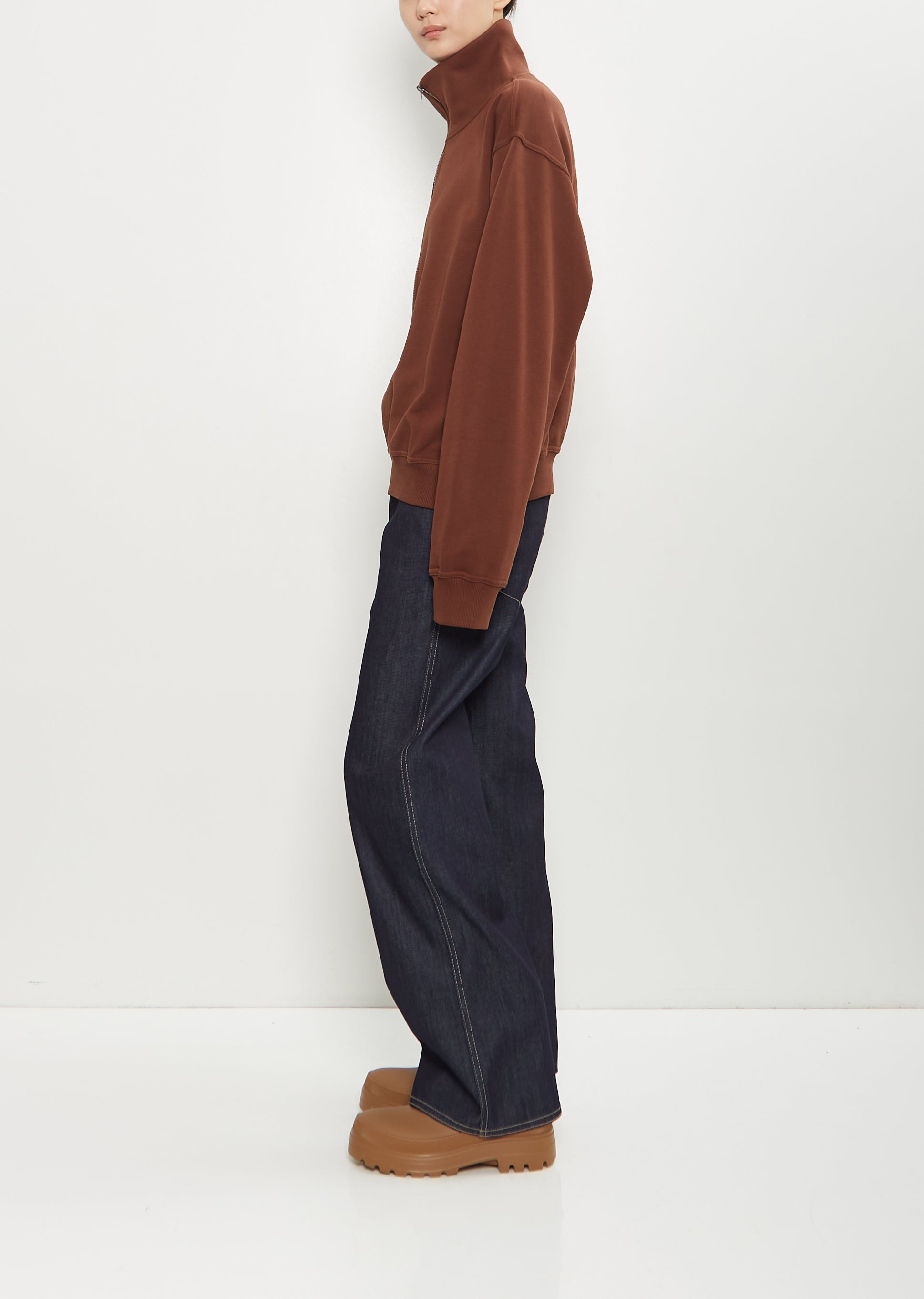 Tintoretto Cotton Sweatshirt — Chestnut - 2