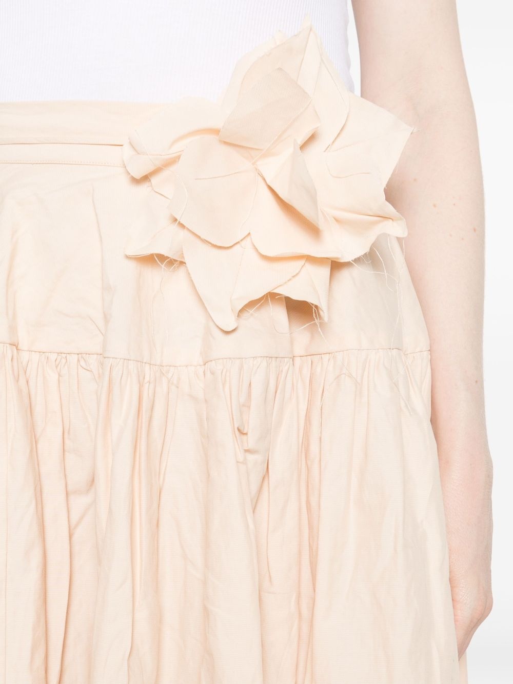 wrinkled midi skirt - 5
