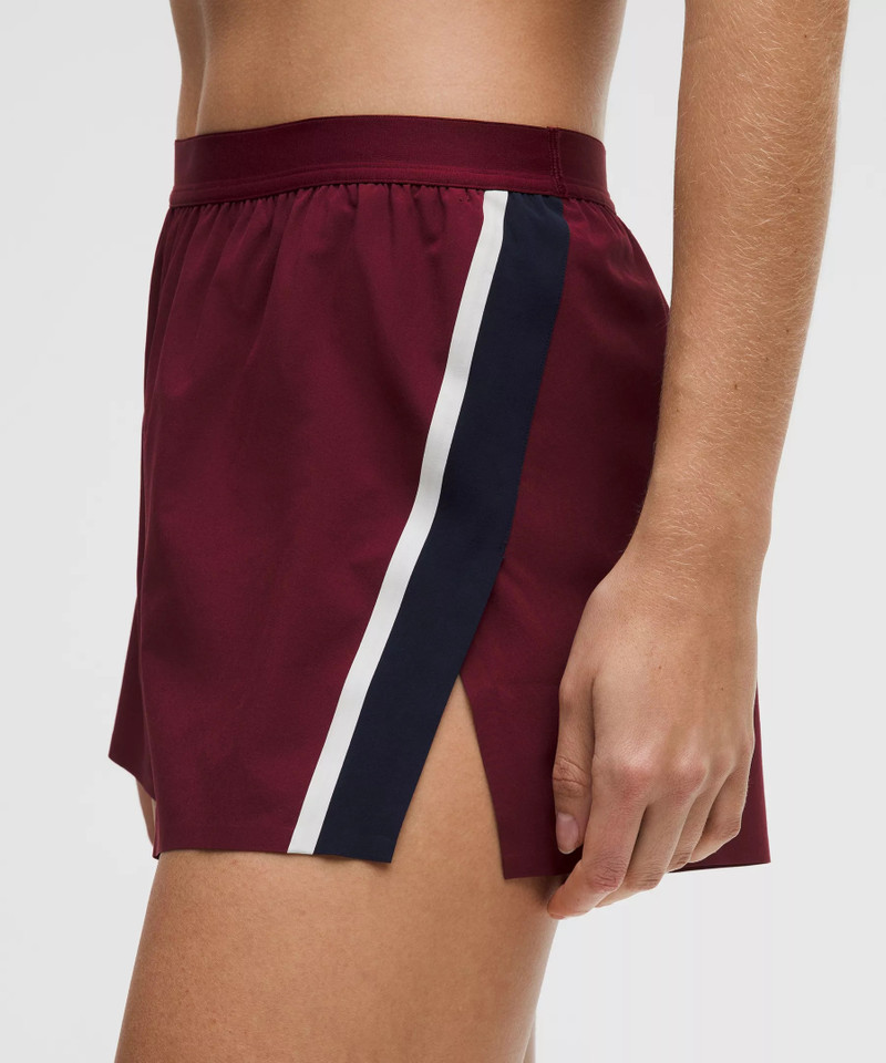 High-Rise Split Short 3" *Stripe 1