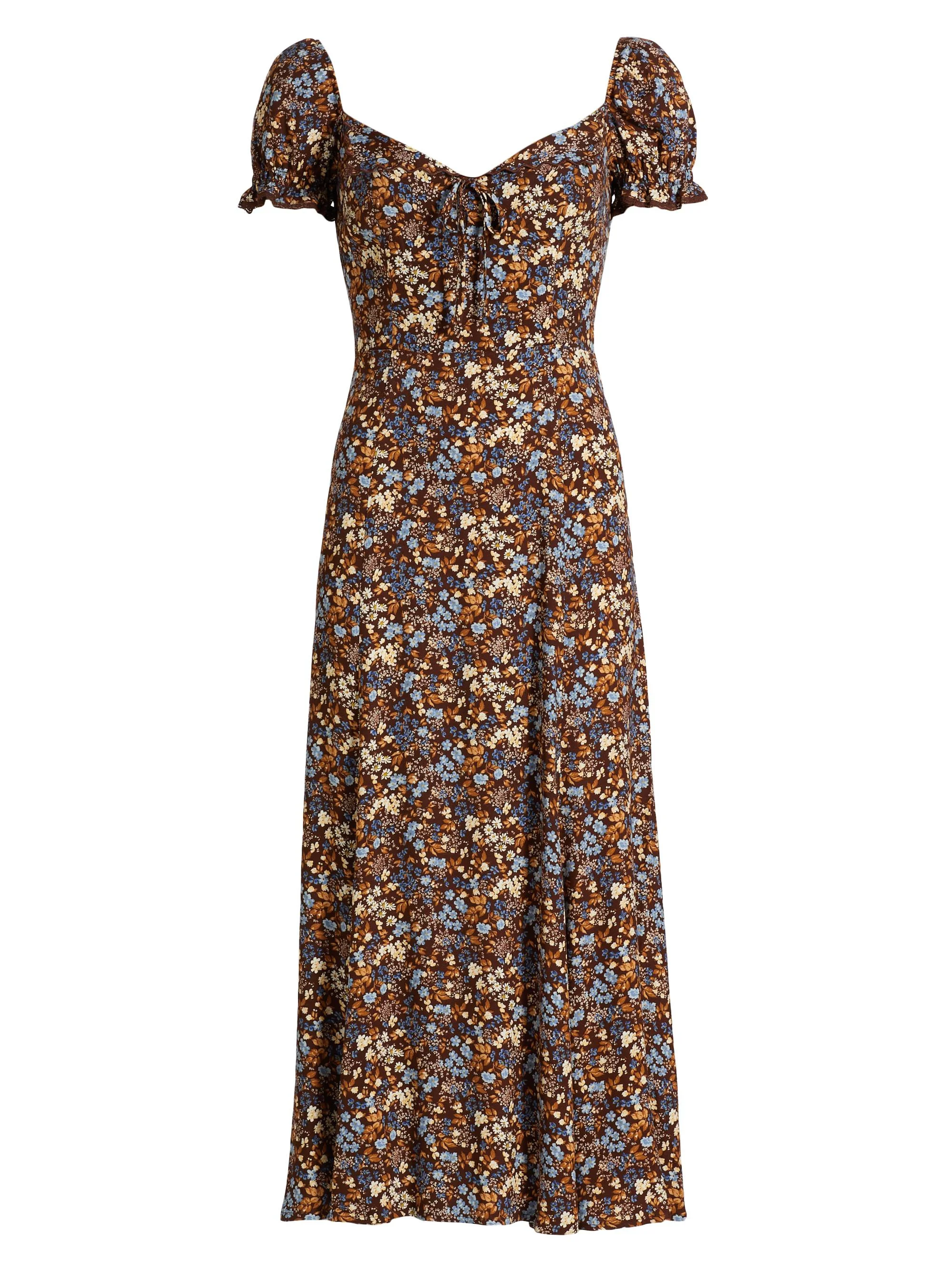 Women's Shyla Floral Midi-Dress - Morel - 1