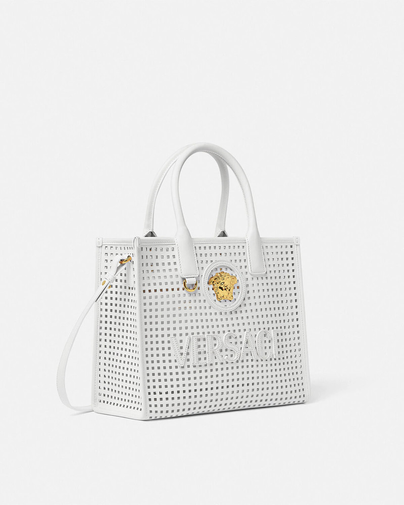 VERSACE La Medusa Laser-Cut Small Tote Bag outlook