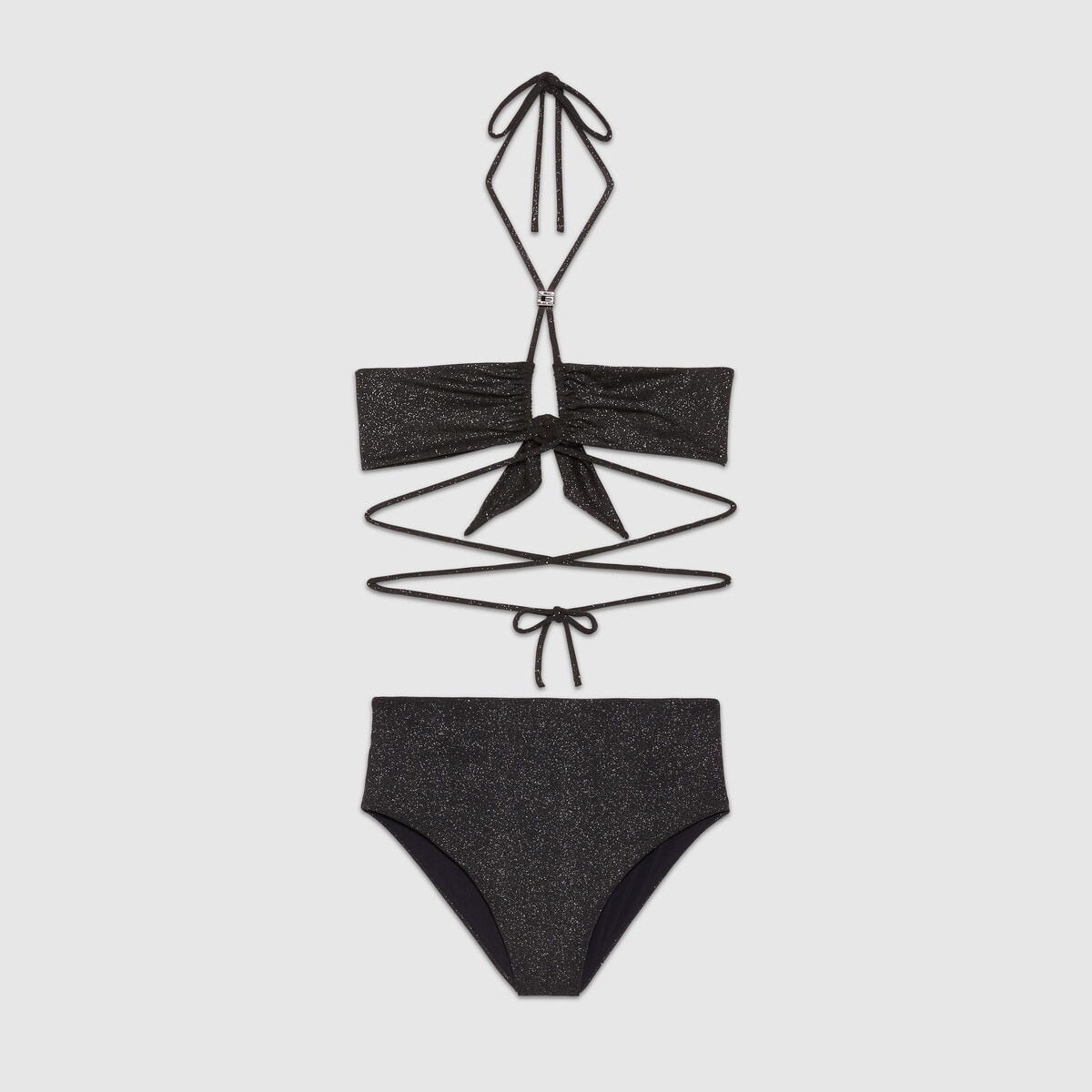 Sparkling jersey bikini set - 1