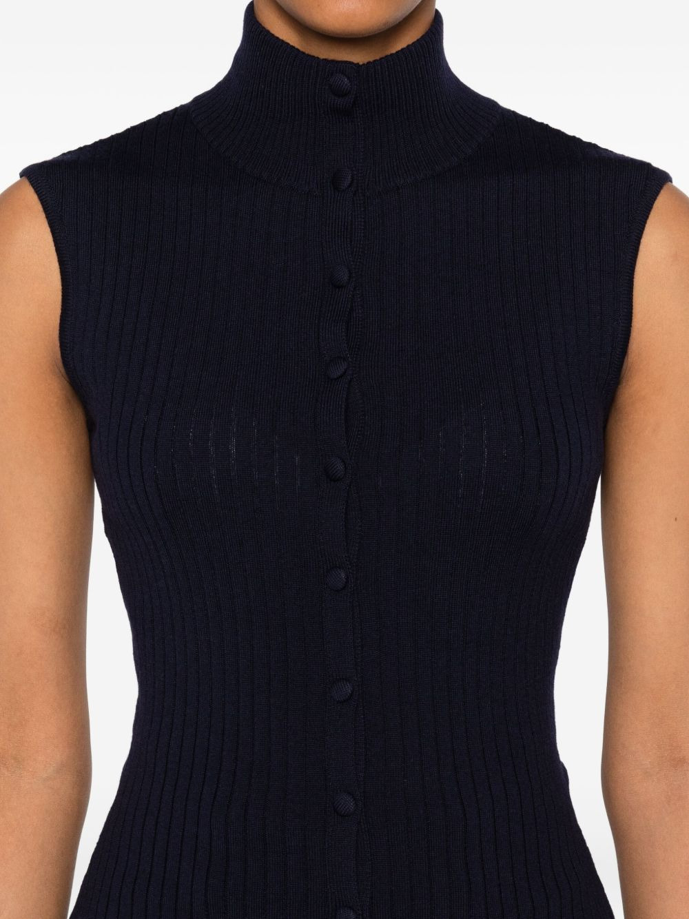 ribbed sleeveless top - 5