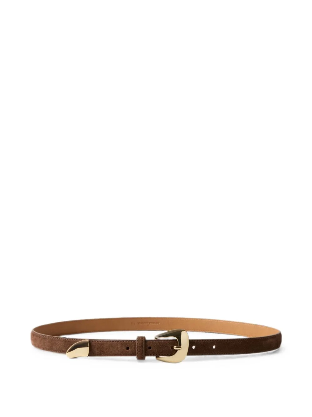 suede-finish buckle-fastening belt - 1