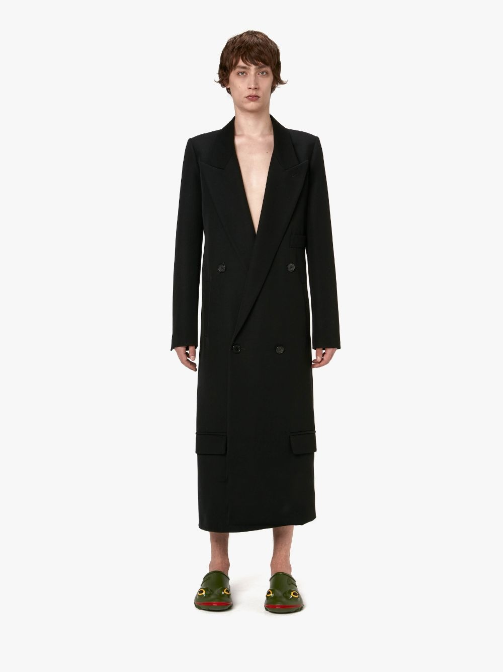 LONGLINE DOUBLE-BREASTED COAT - 2