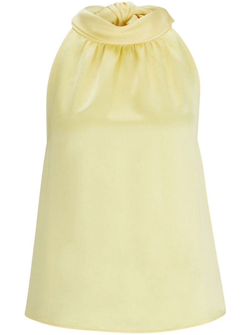 halterneck satin blouse 1