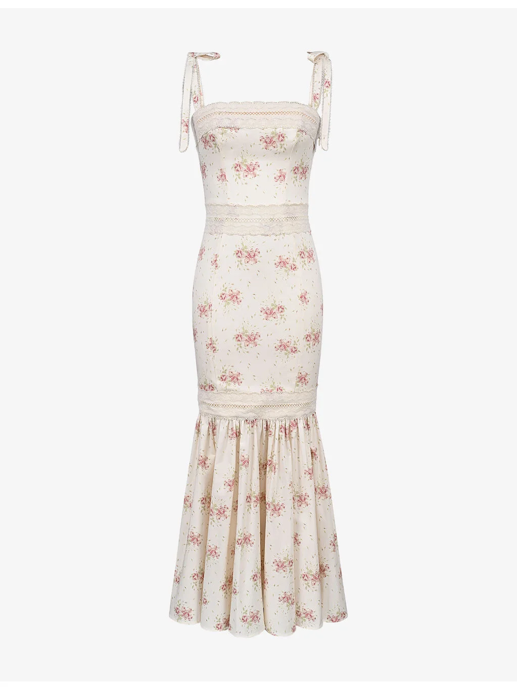 Alessina Floral-Print Stretch-Cotton Maxi Dress - 1