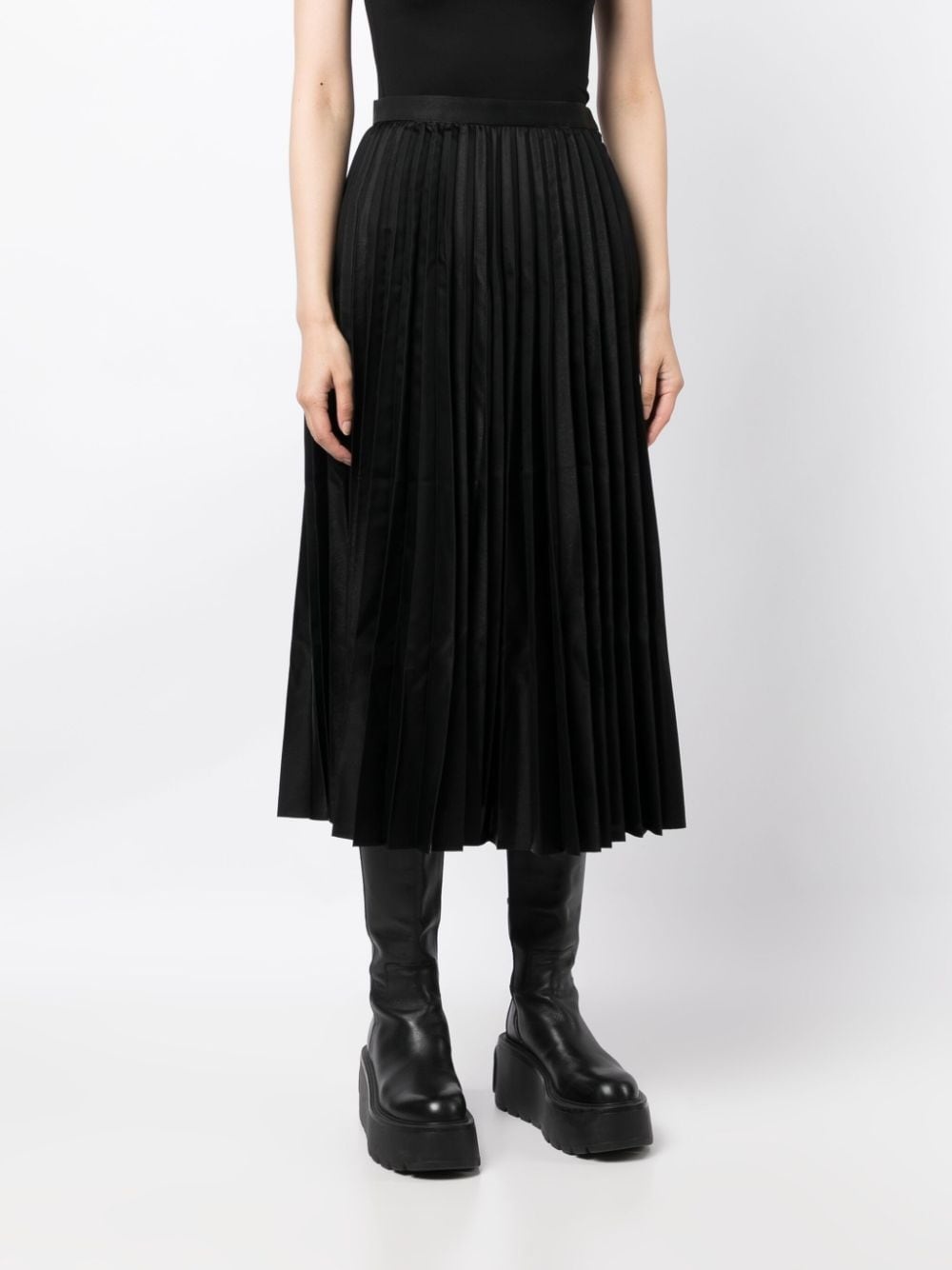high-waist pleated skirt - 3