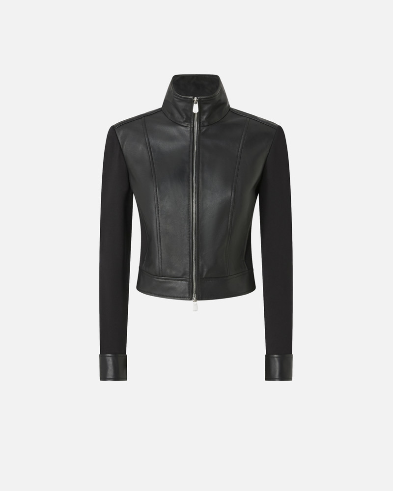 DUAL-FABRIC BIKER JACKET 1