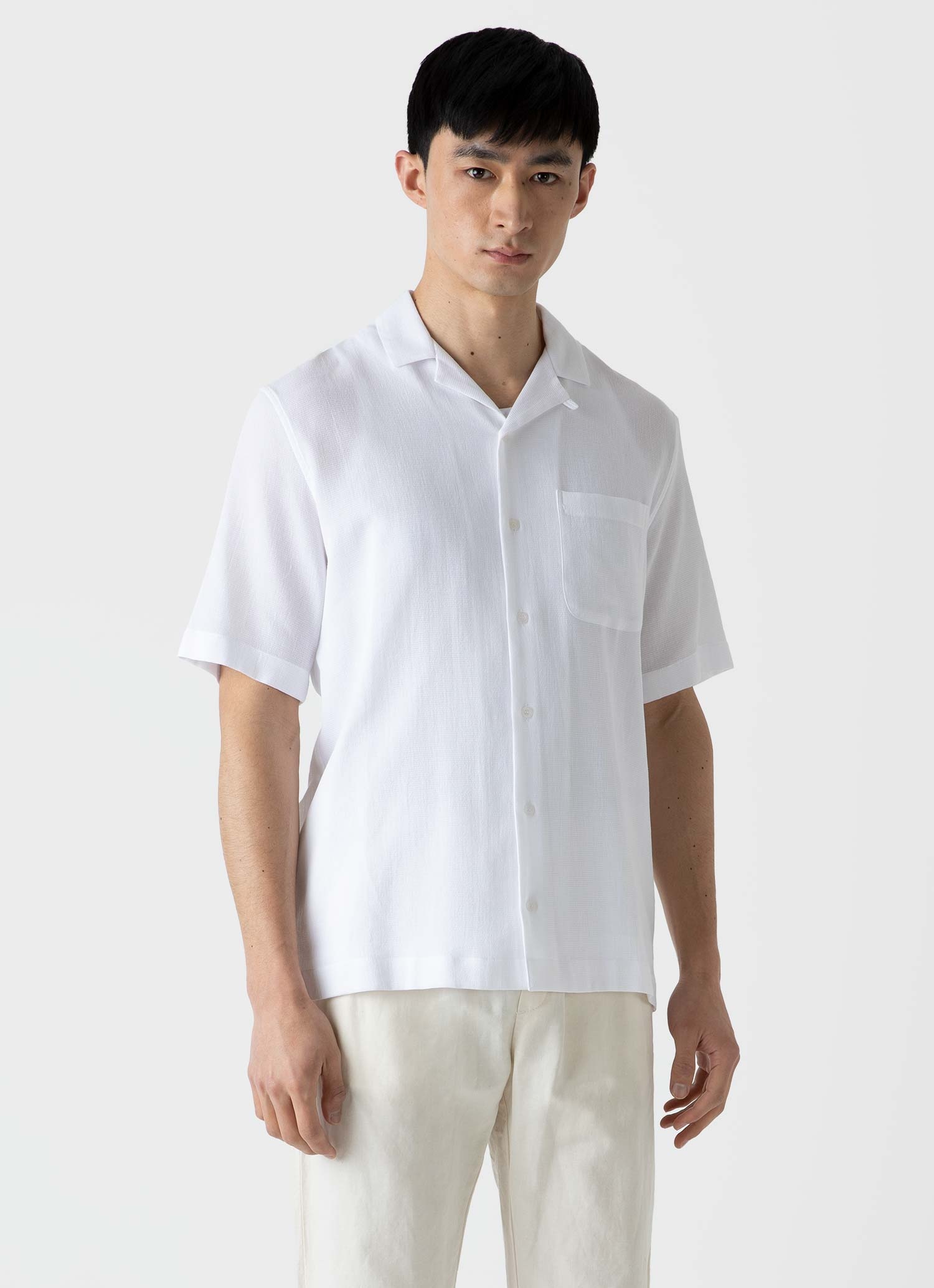 Waffle Camp Collar Shirt - 2