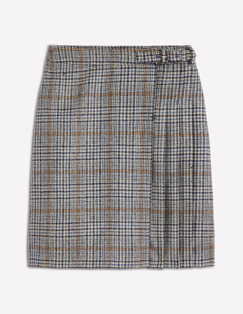 Helen Wool Kilt Skirt-Blue and Grey Prince of Wales 1