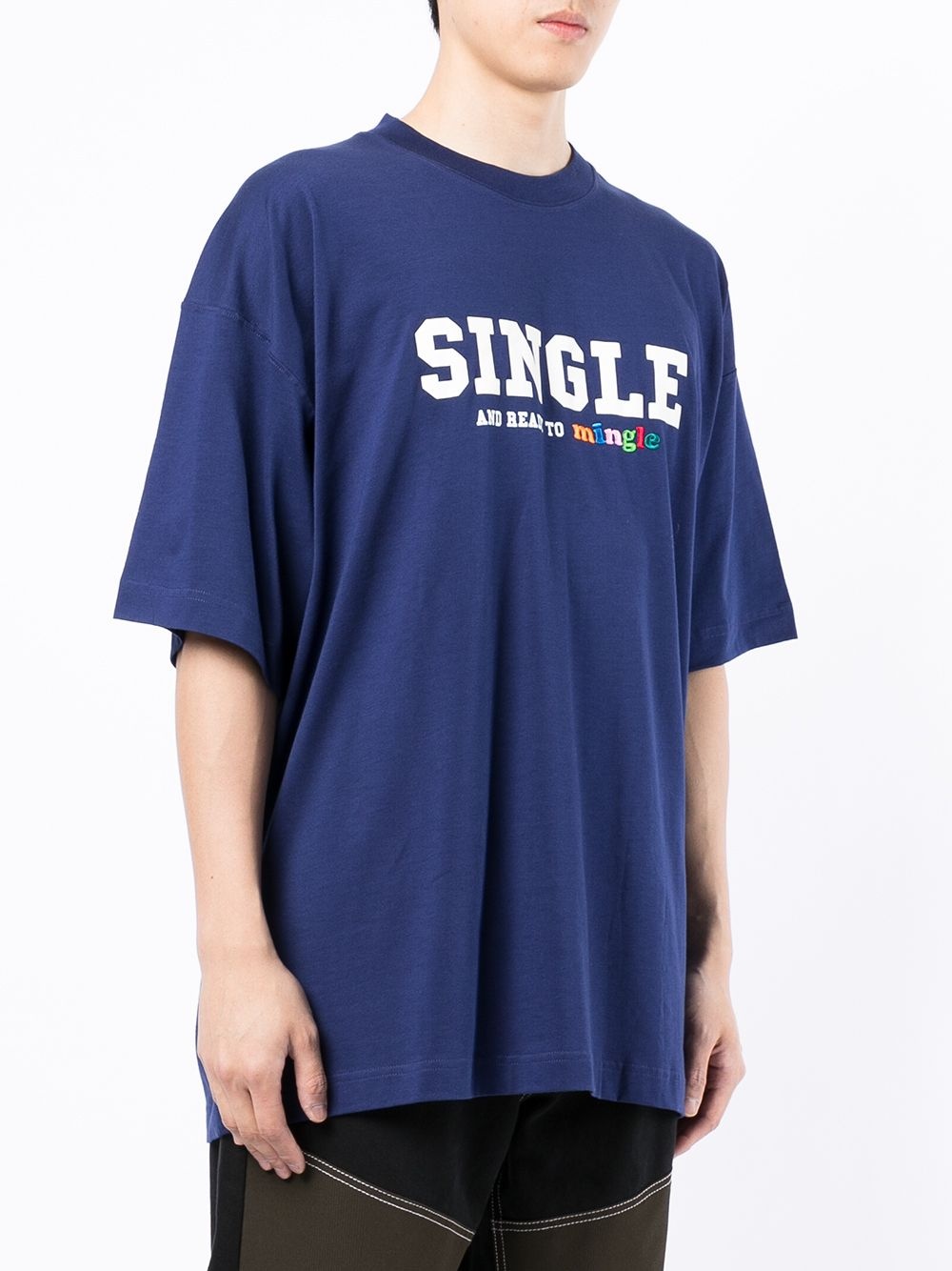 'Single And Ready To Mingle' T-shirt - 3