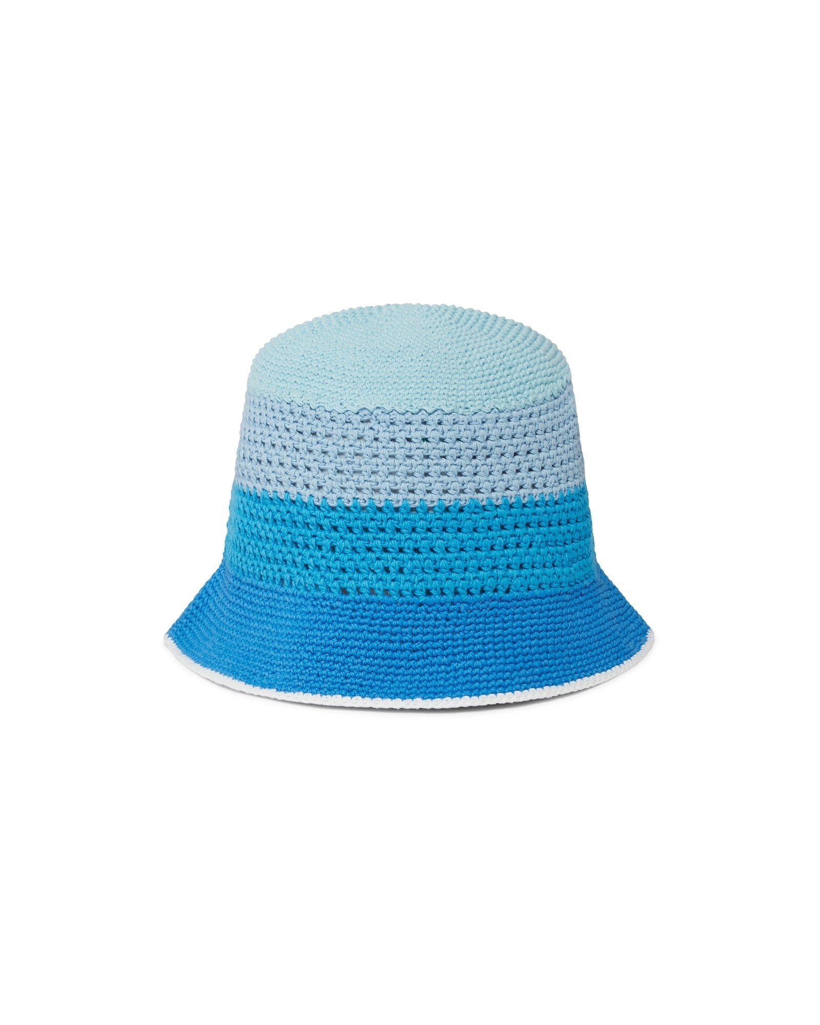 Blue Gradient Crochet Hat - 2