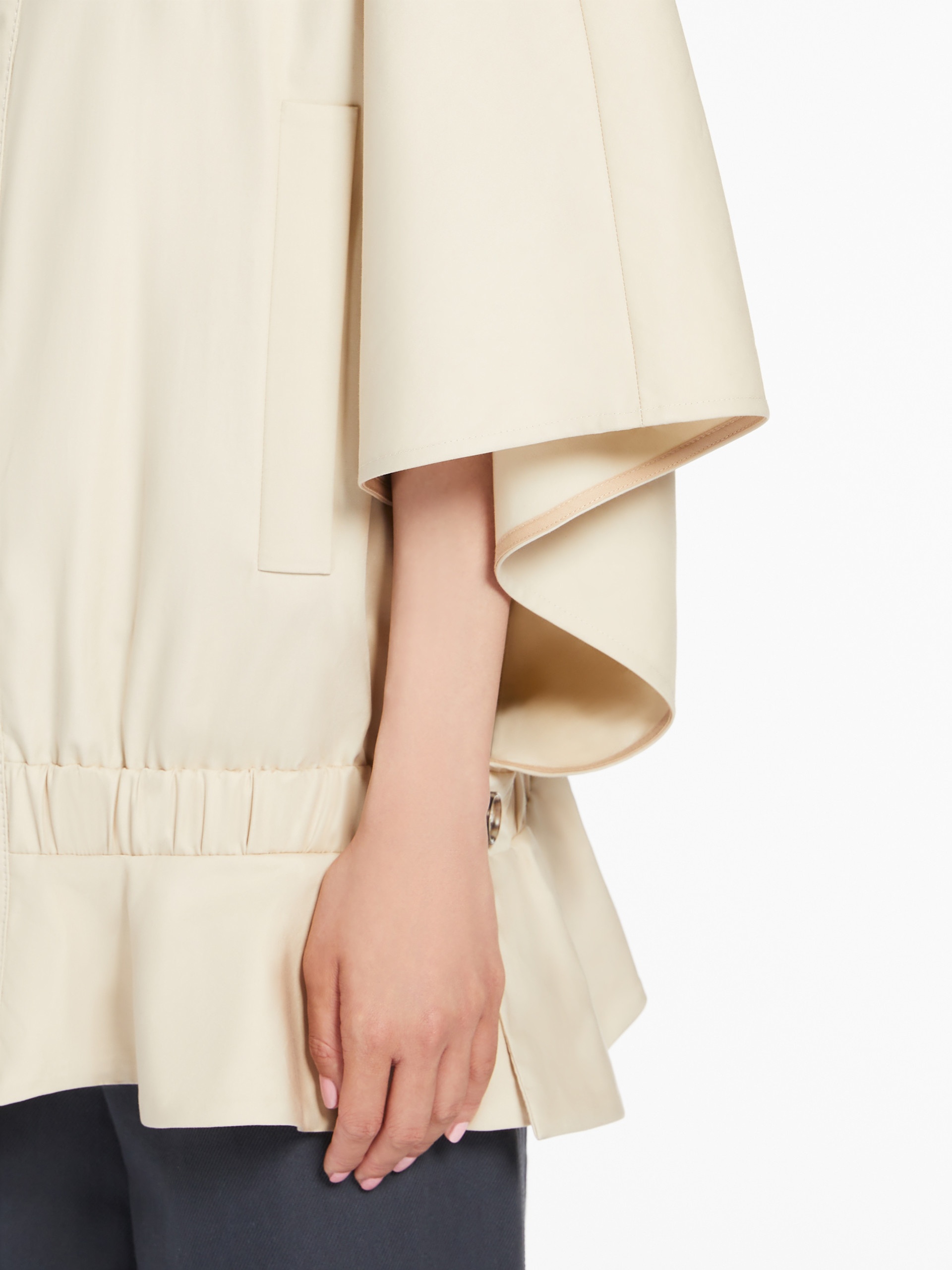 CHIC Cropped water-repellent cotton cape - 6