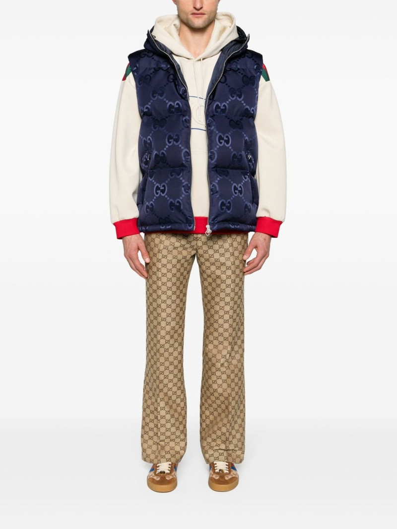 GUCCI Jumbo GG-jacquard down gilet outlook