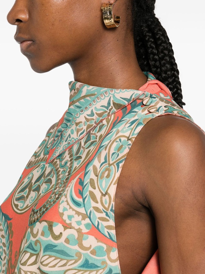 paisley-print midi dress 5