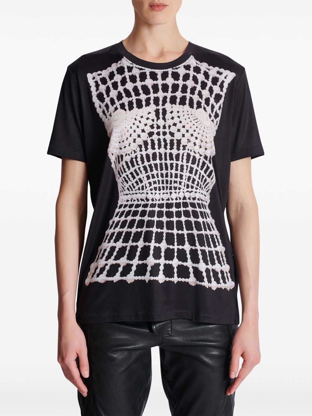 trompe l'oeil-print T-shirt - 5