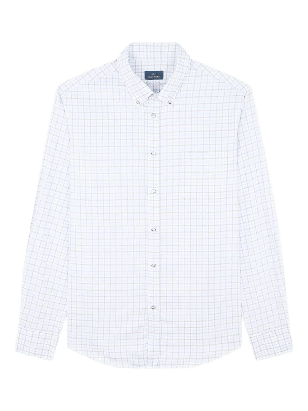 checked twill shirt - 1