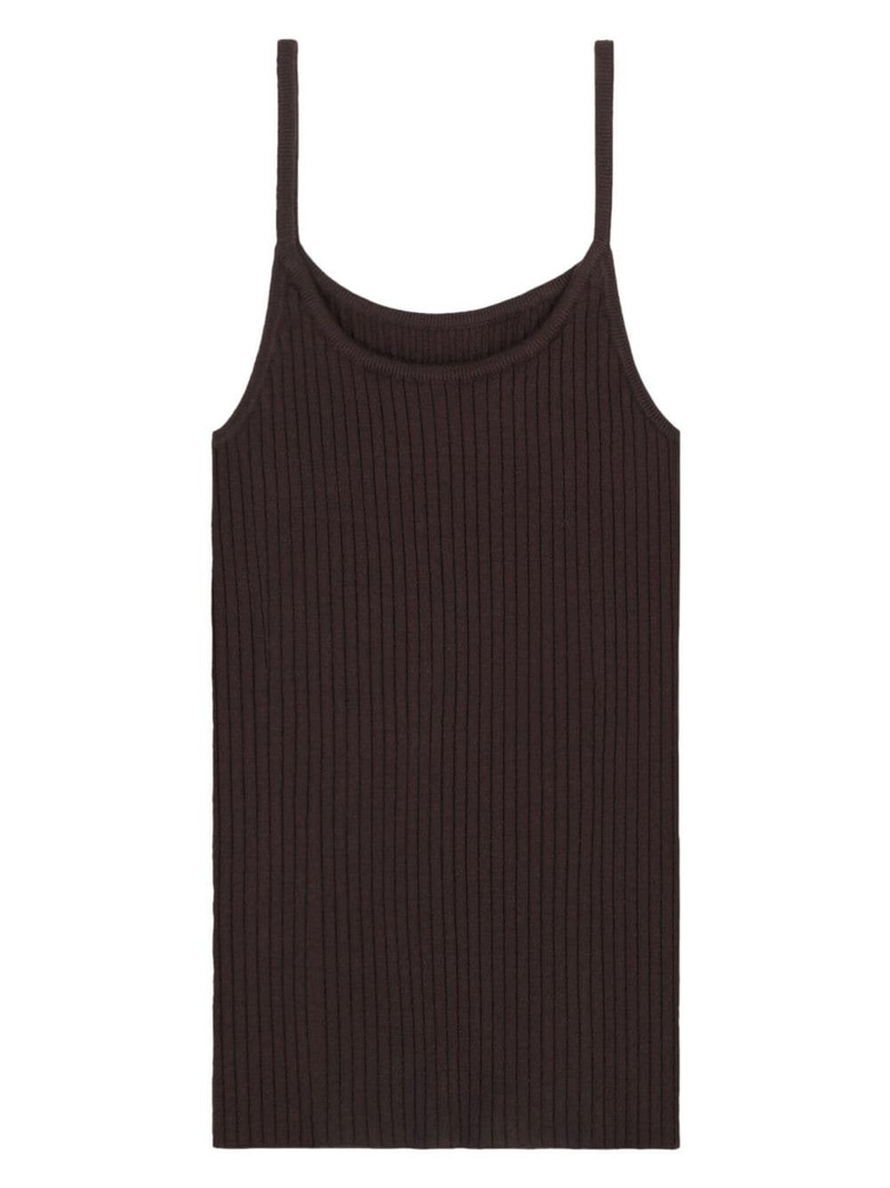 Sporty & Rich logo-patch ribbed tank top outlook