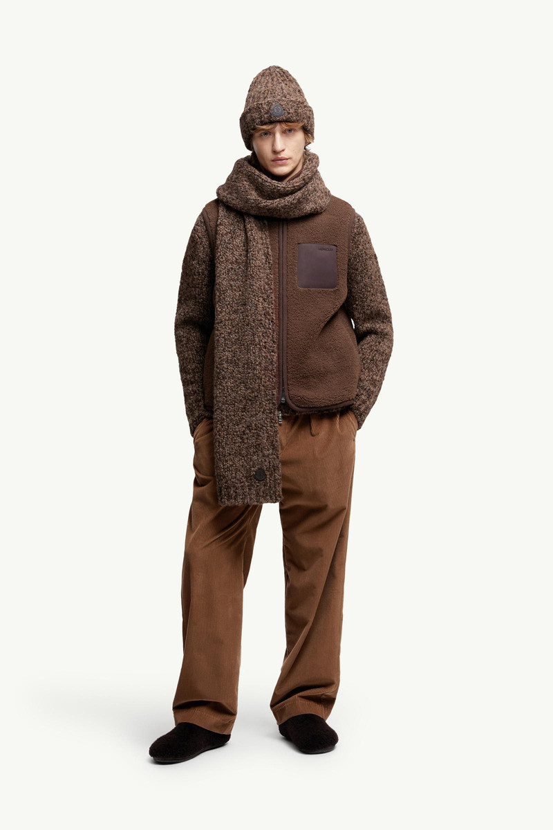 Moncler Nubuck-Trimmed Teddy Vest outlook