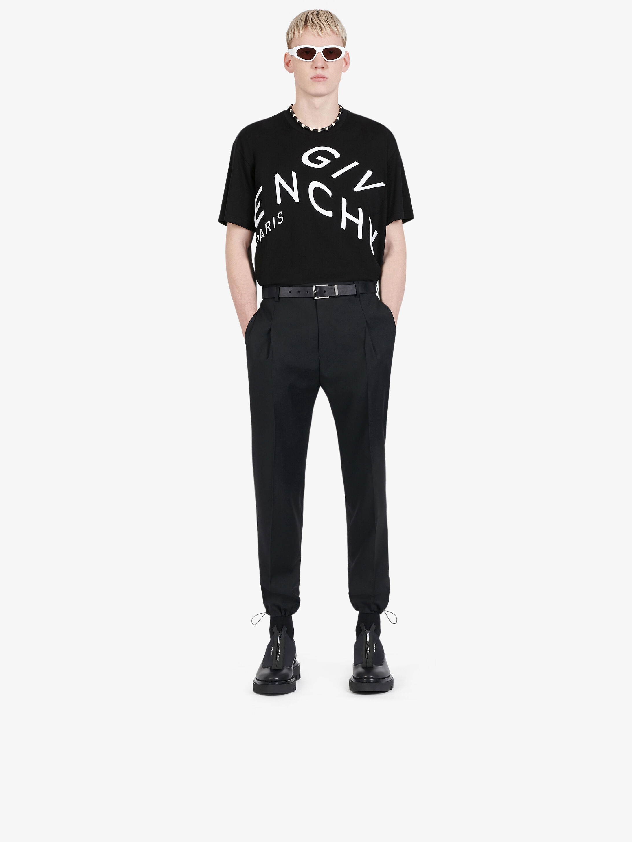 GIVENCHY Refracted slim fit embroidered t-shirt - 2