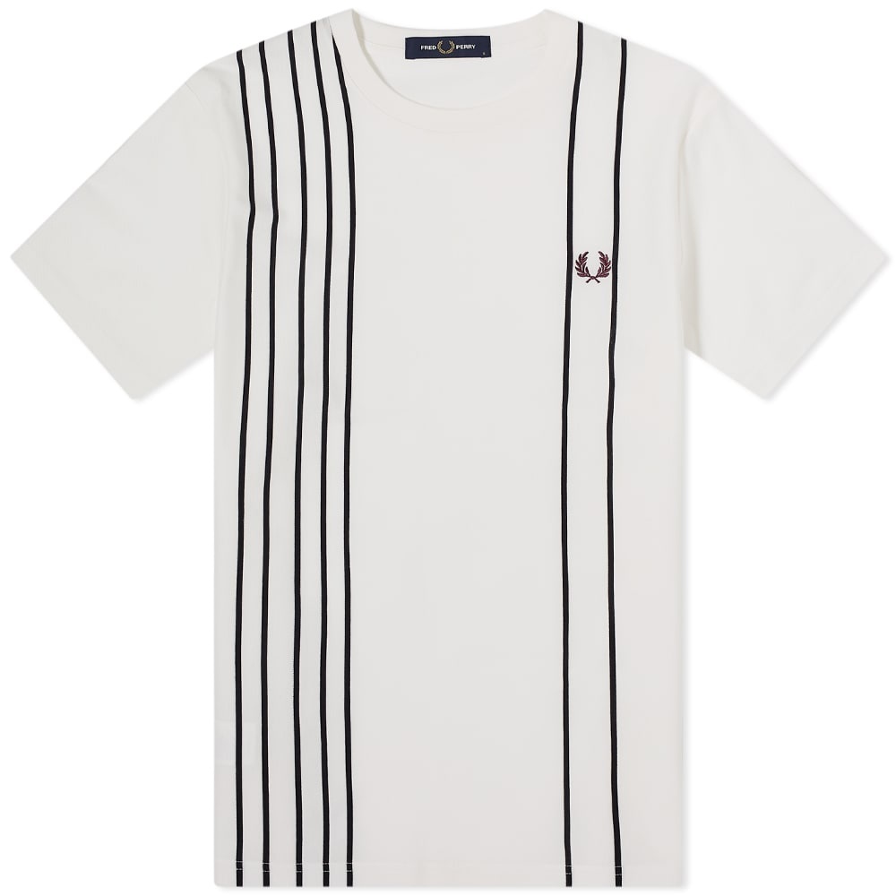 Fred Perry Pique Striped Tee - 1