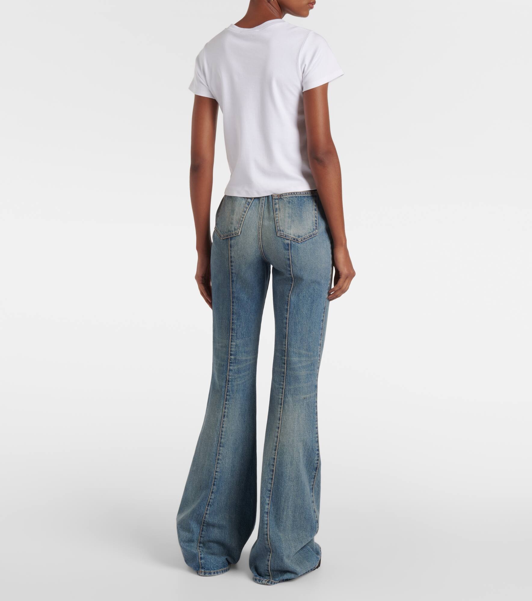 Skull cropped cotton T-shirt - 3