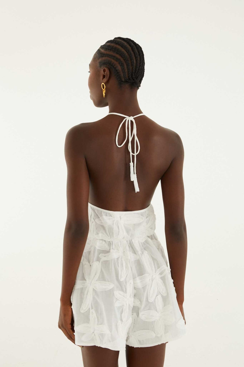 Romper With Neck Tie 4