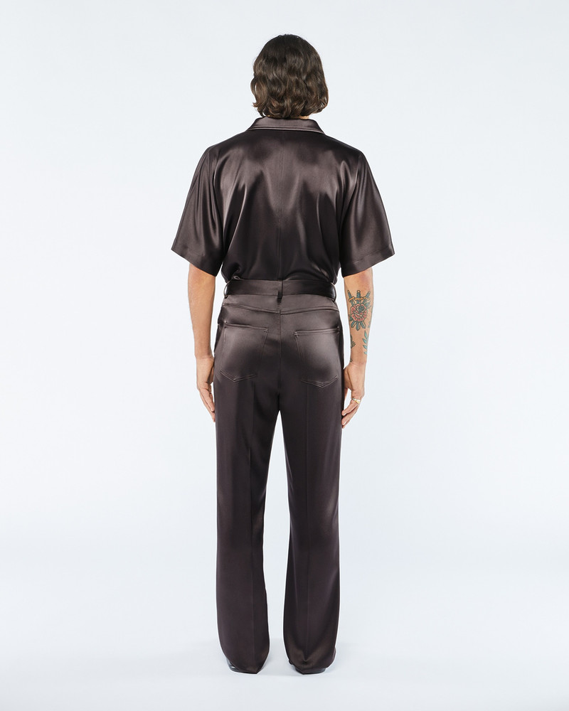 MACEN - Slip satin pants - Yellow 4