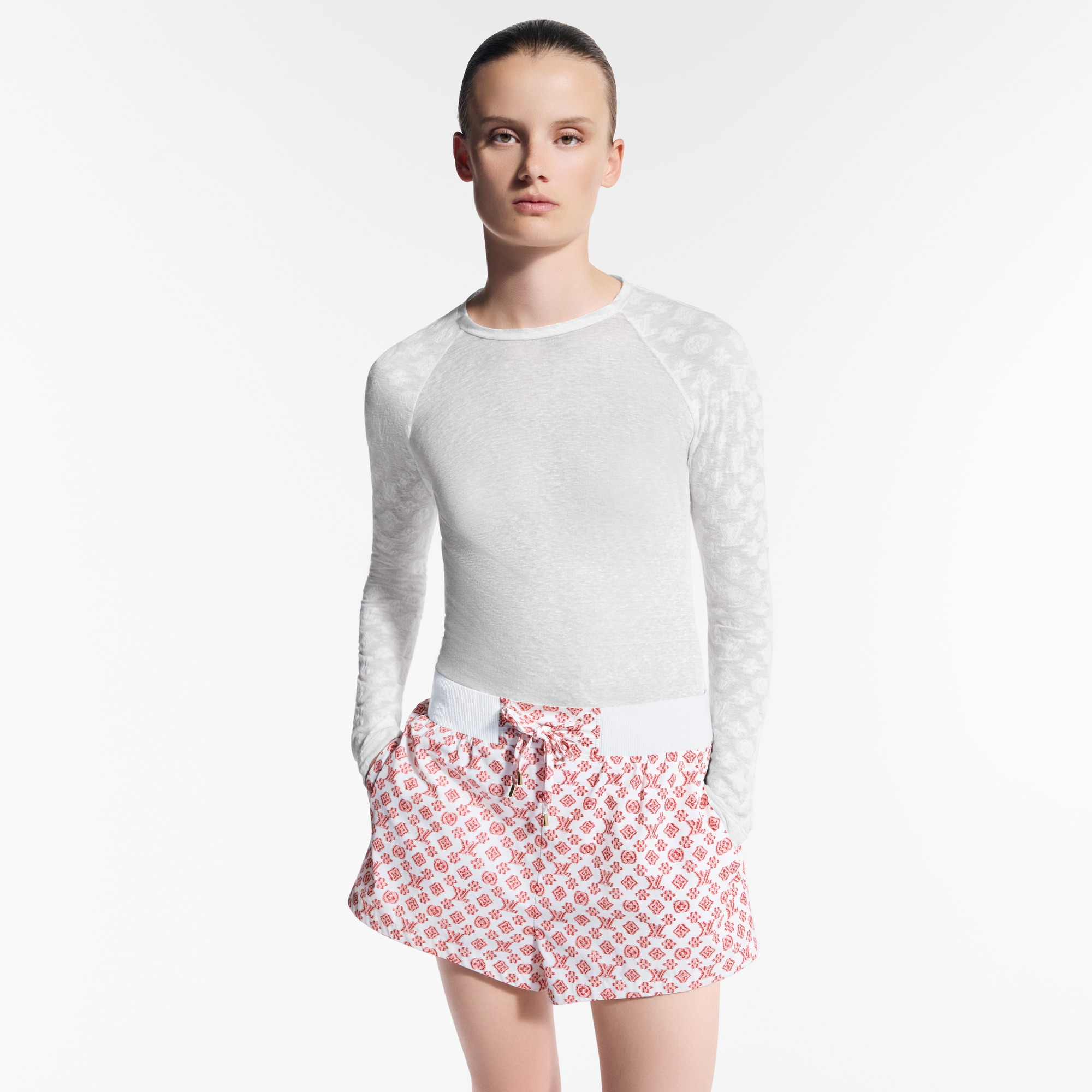 Monogram Accent Long-Sleeved Top - 4