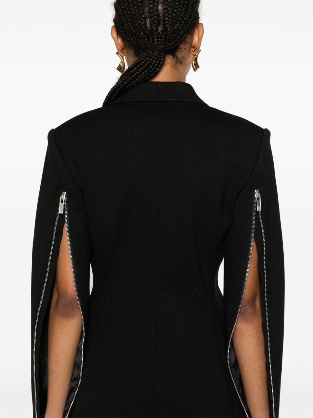 zip-detailed blazer - 5