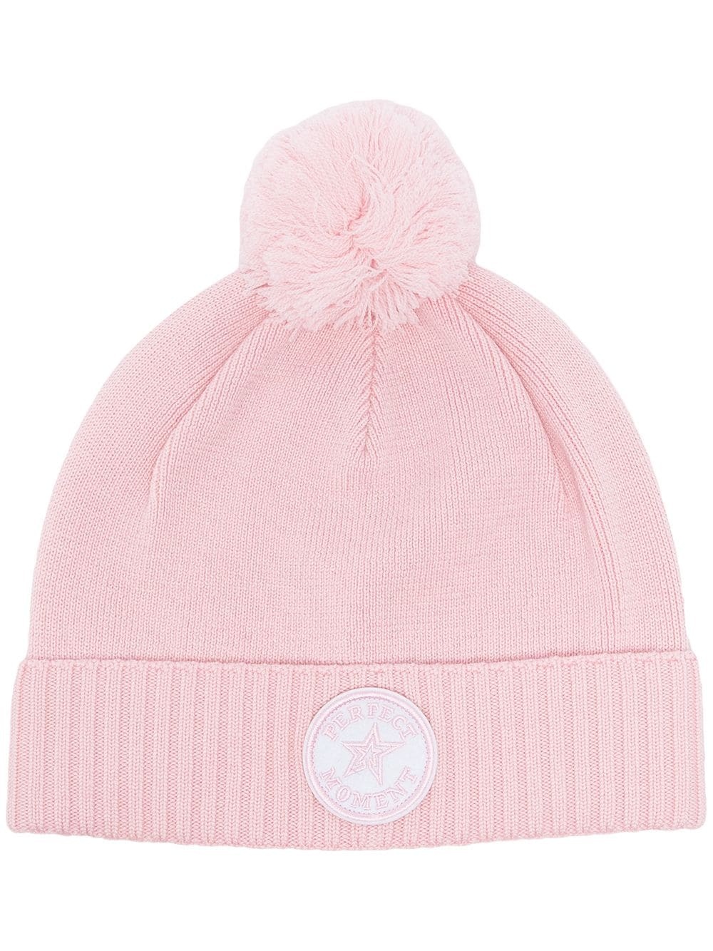 logo-patch merino beanie - 1