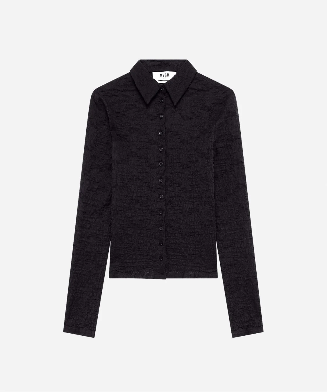 Stretch cloqué shirt - 1