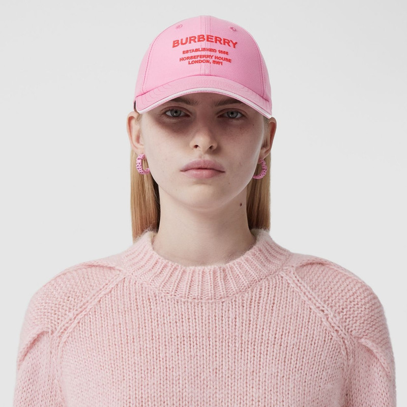 Horseferry Motif Cotton Twill Baseball Cap 5