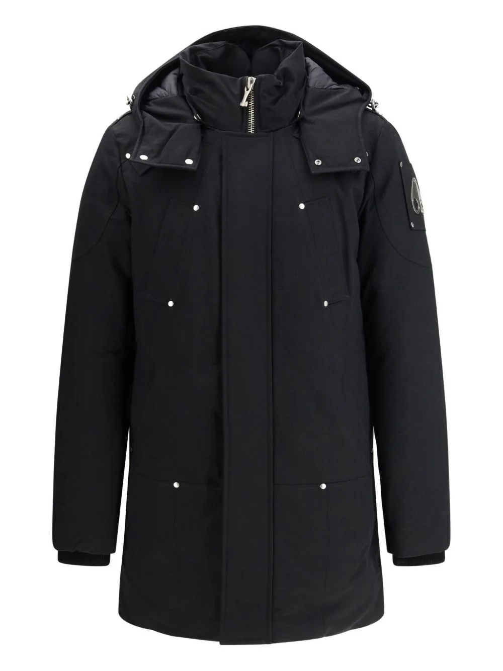 long-sleeve hooded parka - 1