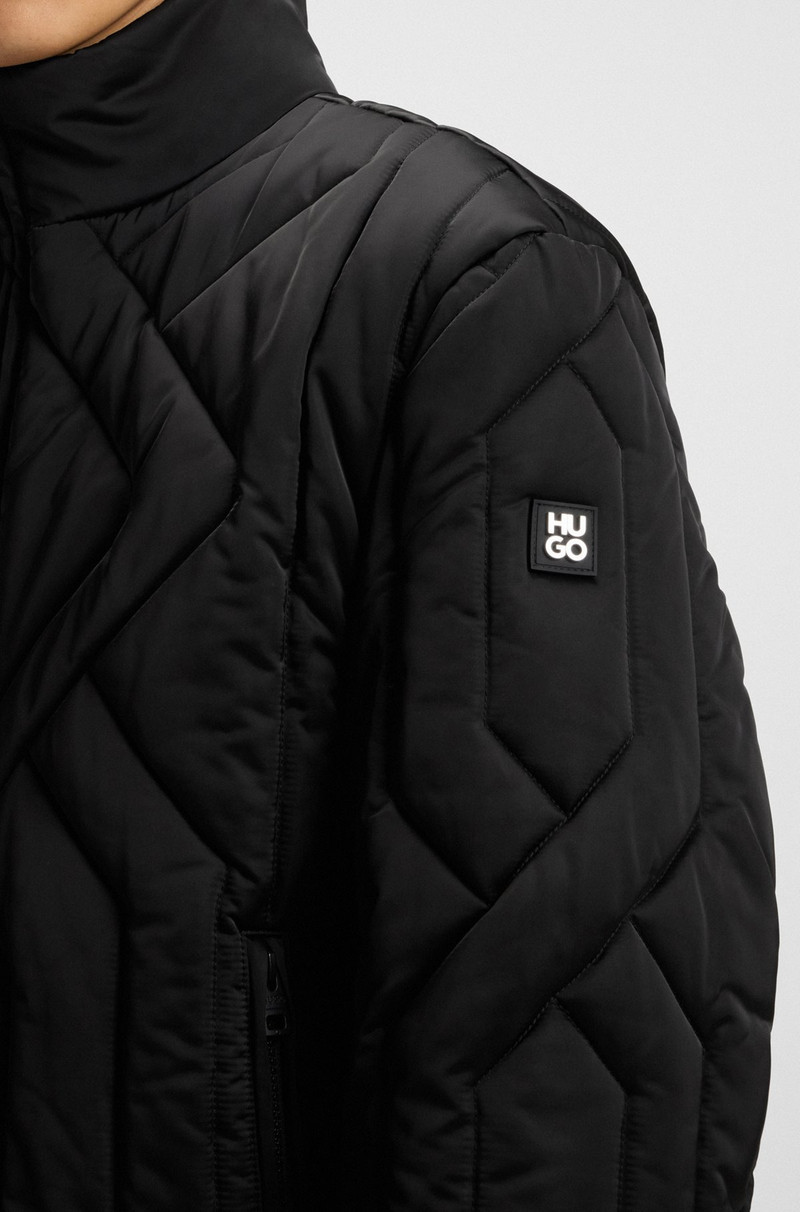 WATER-REPELLENT JACKET IN QUILTED SATIN 6